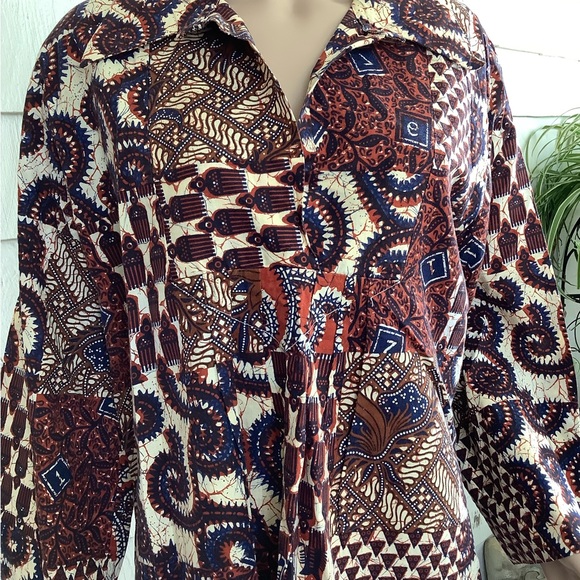 Vintage Lady Winn California by Teddi pullover blouse, cotton, size 40 - Picture 2 of 16